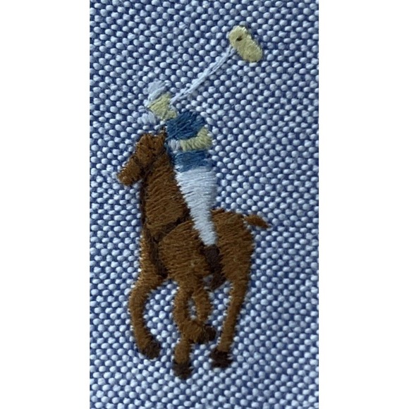Ralph Lauren Polo Mens XL Oxford Flesh Pony Long Sleeve Preppy Casual 16.5x35 - Picture 1 of 9
